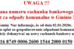 UWAGA ! Zmiana numeru rachunku bankowego dla opłat za odpady komunalne w Gminie Nur